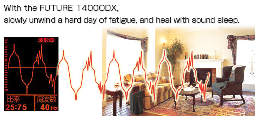 With the the FUTURE 14000DX, slowly unwind a hard day of fatigue, and heal which sound asleep.